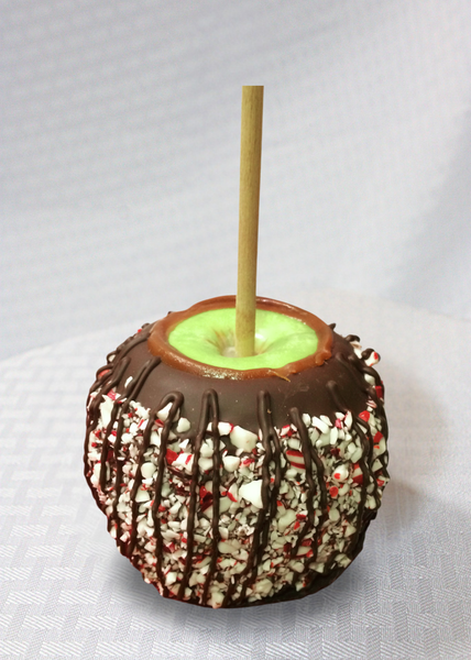 Gourmet Holiday Candy Cane Apple