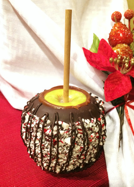 Gourmet Holiday Candy Cane Apple