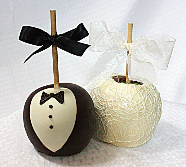 *SPECIAL ORDER ONLY* Gourmet Bride & Groom Apple Set