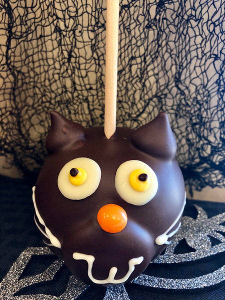 *Special Order Only* Halloween Black Cat Apple
