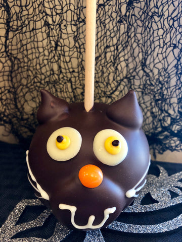 *Special Order Only* Halloween Black Cat Apple